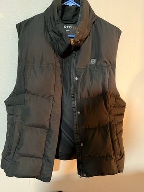 Ororo battery heated Quilted Puffer Vest - Black